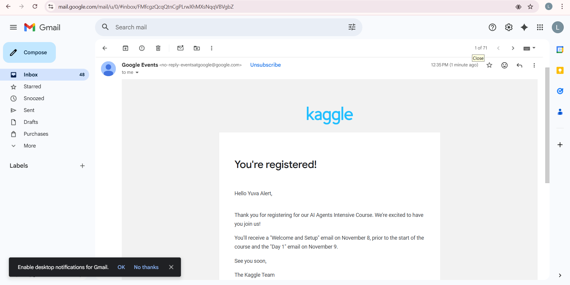 How to apply 5-day Ai agent Course with Google